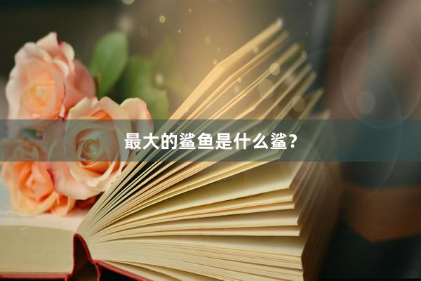 最大的鲨鱼是什么鲨？